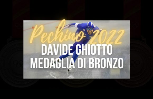 Davide Ghiotto vince la medaglia di bronzo nei 10000 m di Speed Skating